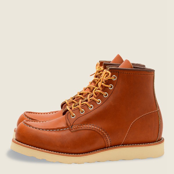 Red Wing Mens Classic Moc – 6-inch Legacy Leather - Heritage Boots Brown - 2369ZTJAL